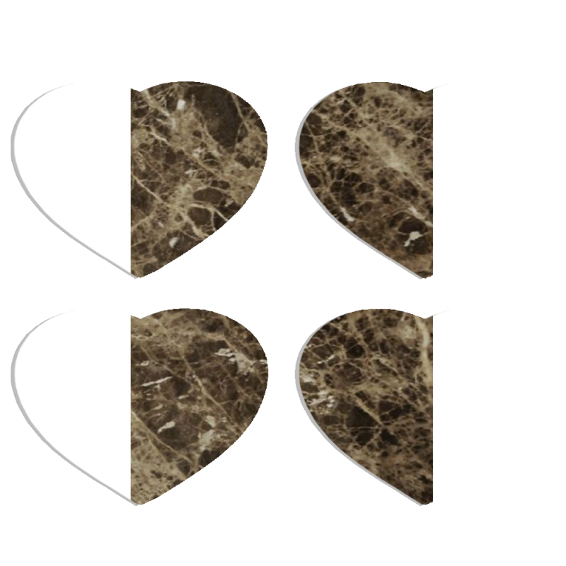 Магнитные фотопазлы Сердце 50 на 50 набор 4 штуки 