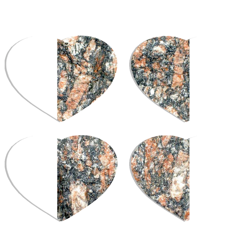 Магнитные фотопазлы Сердце 50 на 50 набор 4 штуки 