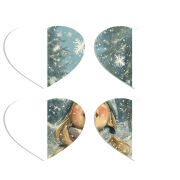 Магнитные фотопазлы Сердце 50 на 50 набор 4 штуки Смак дитинства