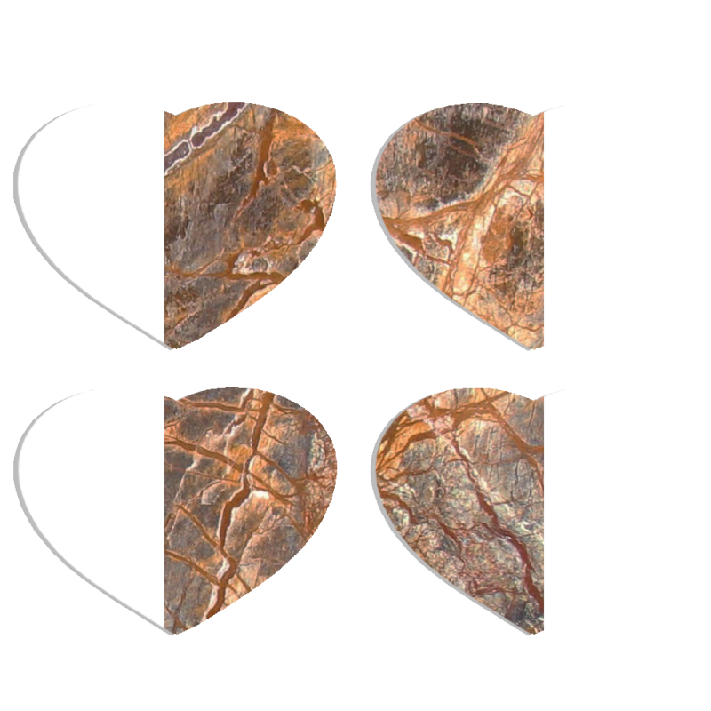 Магнитные фотопазлы Сердце 50 на 50 набор 4 штуки 