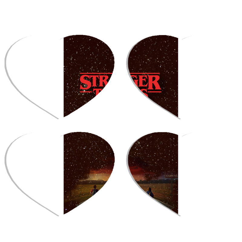 Магнитные фотопазлы Сердце 50 на 50 набор 4 штуки 