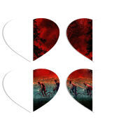 Магнитные фотопазлы Сердце 50 на 50 набор 4 штуки 