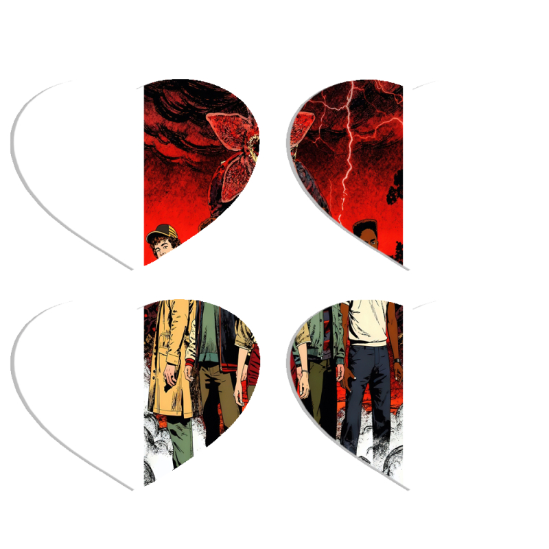 Магнитные фотопазлы Сердце 50 на 50 набор 4 штуки 