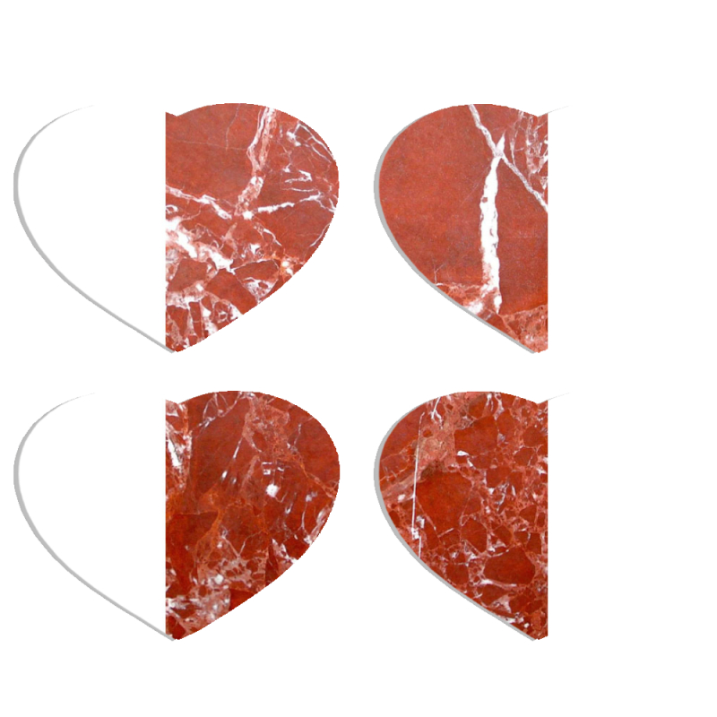 Магнитные фотопазлы Сердце 50 на 50 набор 4 штуки 