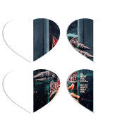 Магнитные фотопазлы Сердце 50 на 50 набор 4 штуки 