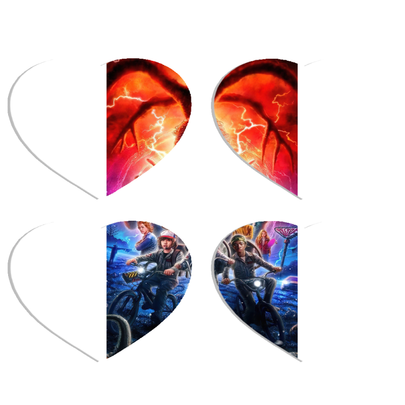 Магнитные фотопазлы Сердце 50 на 50 набор 4 штуки 