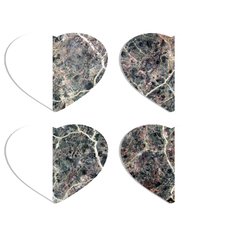 Магнитные фотопазлы Сердце 50 на 50 набор 4 штуки 