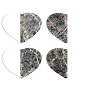 Магнитные фотопазлы Сердце 50 на 50 набор 4 штуки 