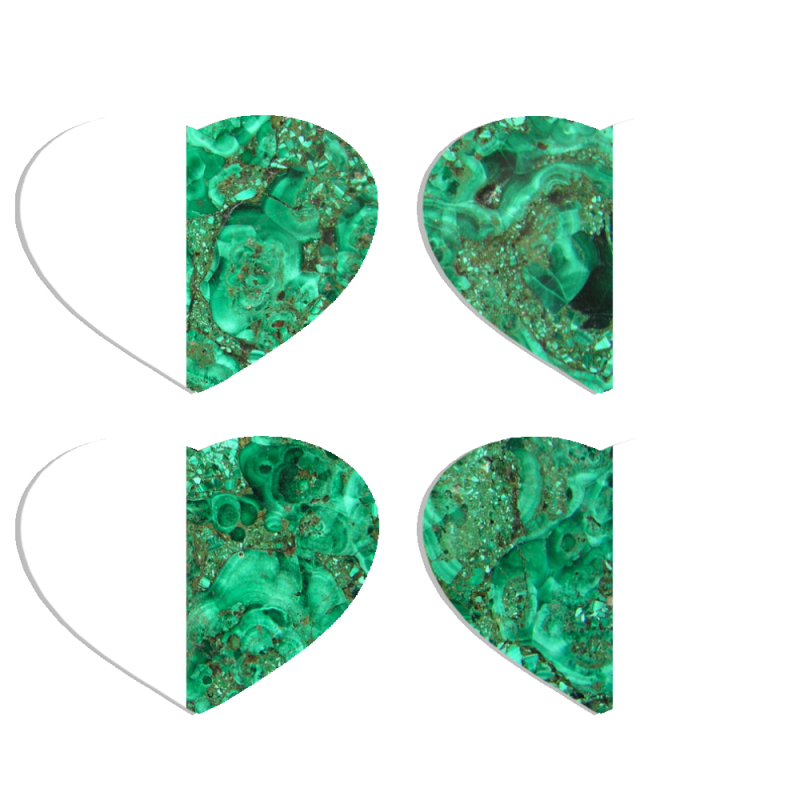 Магнитные фотопазлы Сердце 50 на 50 набор 4 штуки 