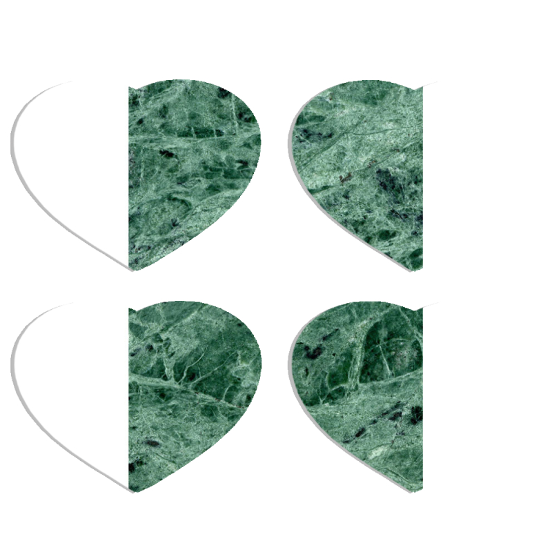 Магнитные фотопазлы Сердце 50 на 50 набор 4 штуки 