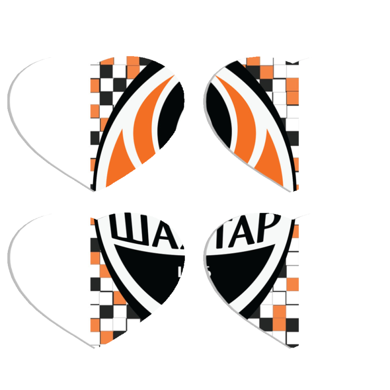 Магнитные фотопазлы Сердце 50 на 50 набор 4 штуки 