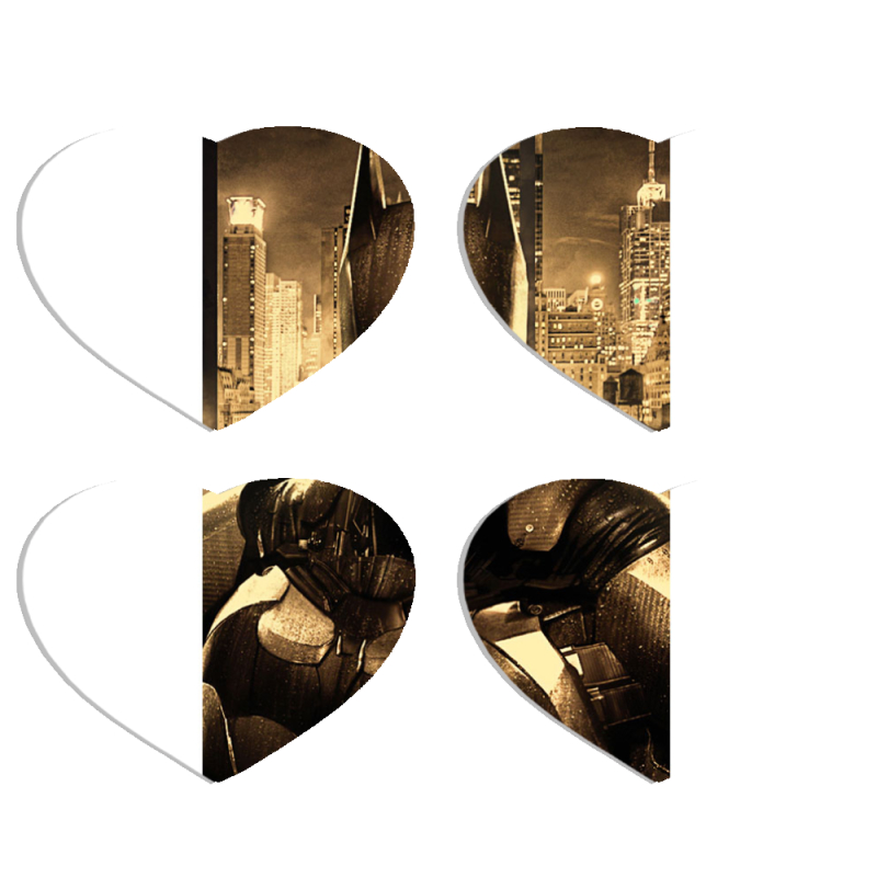 Магнитные фотопазлы Сердце 50 на 50 набор 4 штуки 