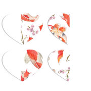 Магнитные фотопазлы Сердце 50 на 50 набор 4 штуки 