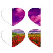 Магнитные фотопазлы Сердце 50 на 50 набор 4 штуки 