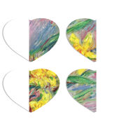 Магнитные фотопазлы Сердце 50 на 50 набор 4 штуки 