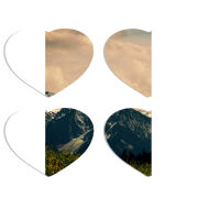 Магнитные фотопазлы Сердце 50 на 50 набор 4 штуки 