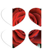 Магнитные фотопазлы Сердце 50 на 50 набор 4 штуки 