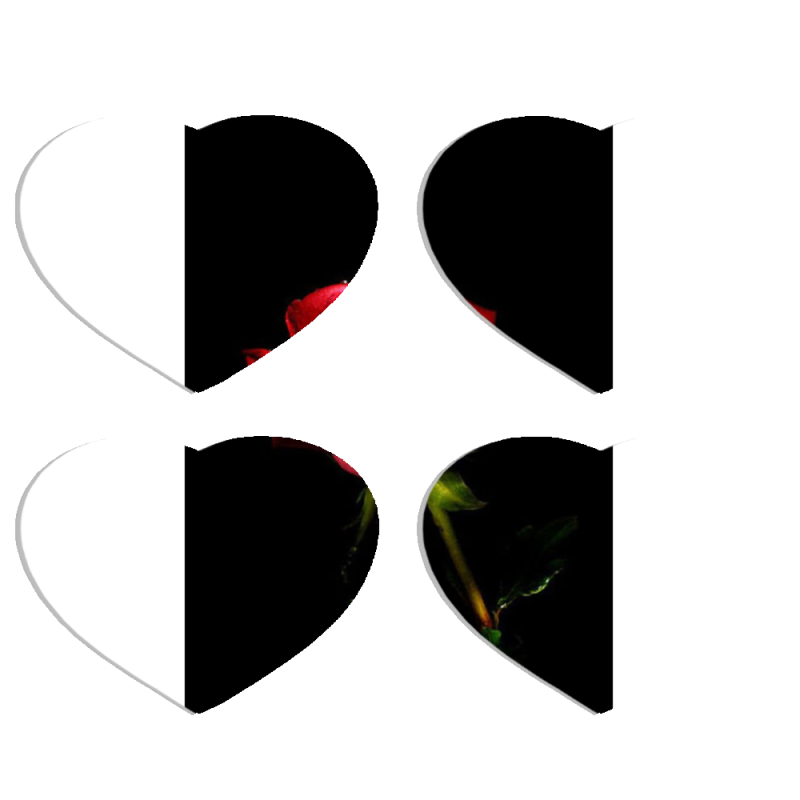 Магнитные фотопазлы Сердце 50 на 50 набор 4 штуки 