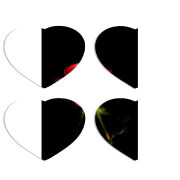 Магнитные фотопазлы Сердце 50 на 50 набор 4 штуки 