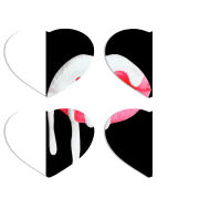 Магнитные фотопазлы Сердце 50 на 50 набор 4 штуки 