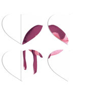 Магнитные фотопазлы Сердце 50 на 50 набор 4 штуки 