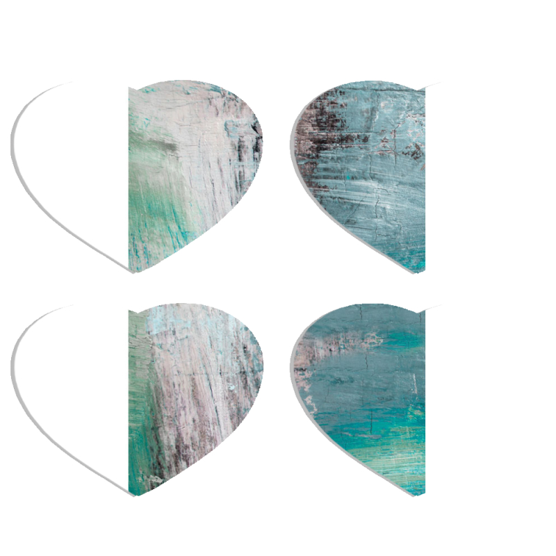 Магнитные фотопазлы Сердце 50 на 50 набор 4 штуки 