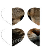 Магнитные фотопазлы Сердце 50 на 50 набор 4 штуки Cat's Eye