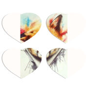 Магнитные фотопазлы Сердце 50 на 50 набор 4 штуки 