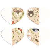 Магнитные фотопазлы Сердце 50 на 50 набор 4 штуки 