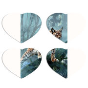 Магнитные фотопазлы Сердце 50 на 50 набор 4 штуки 