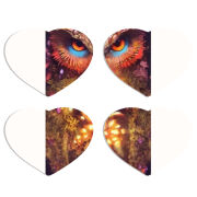 Магнитные фотопазлы Сердце 50 на 50 набор 4 штуки 