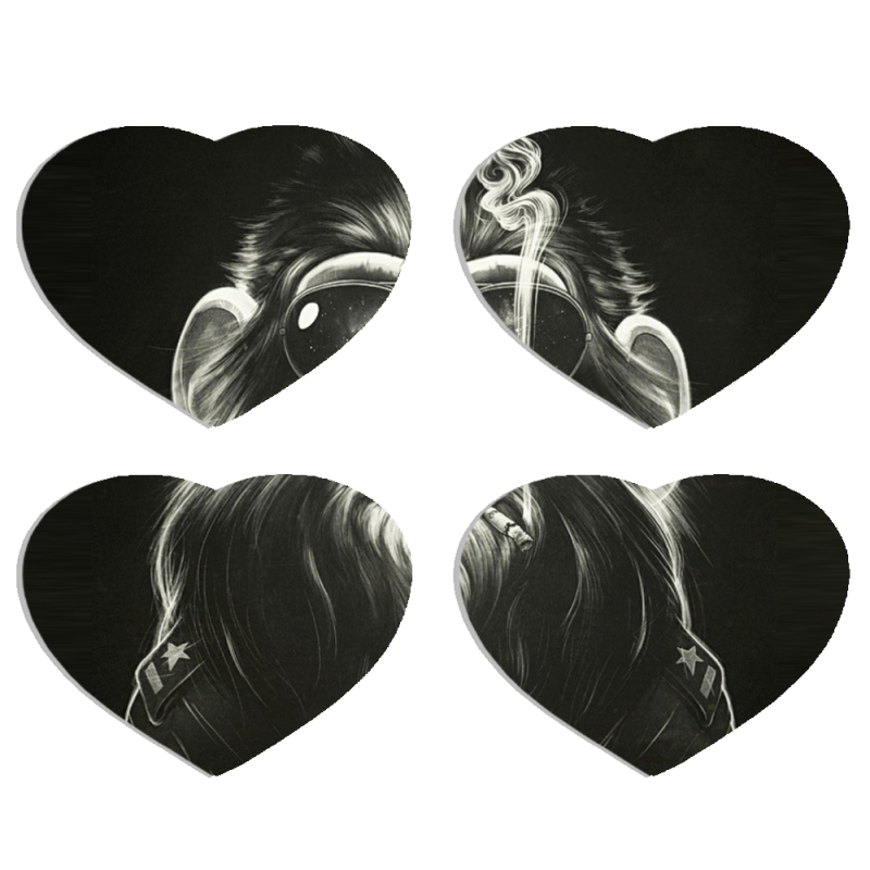 Магнитные фотопазлы Сердце 50 на 50 набор 4 штуки Smokey Monkey