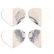 Магнитные фотопазлы Сердце 50 на 50 набор 4 штуки 