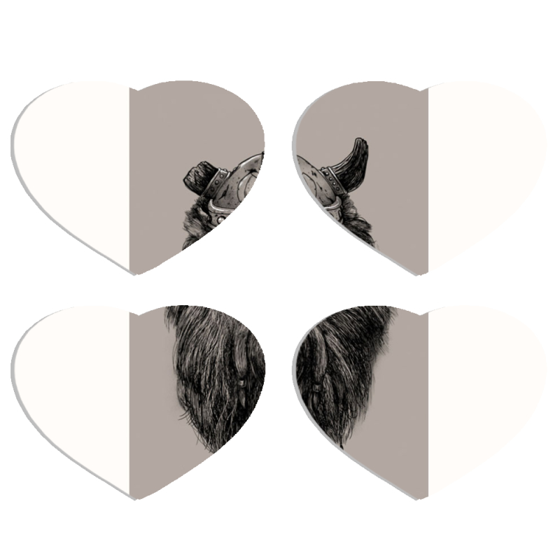 Магнитные фотопазлы Сердце 50 на 50 набор 4 штуки 