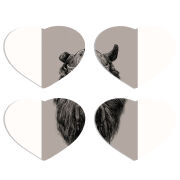 Магнитные фотопазлы Сердце 50 на 50 набор 4 штуки 