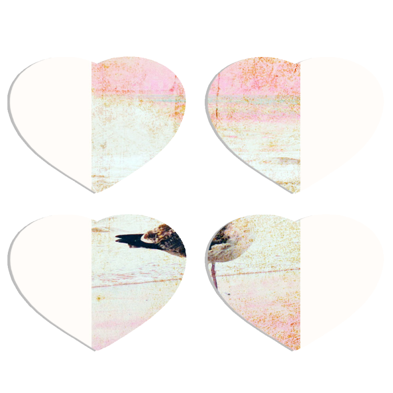 Магнитные фотопазлы Сердце 50 на 50 набор 4 штуки 