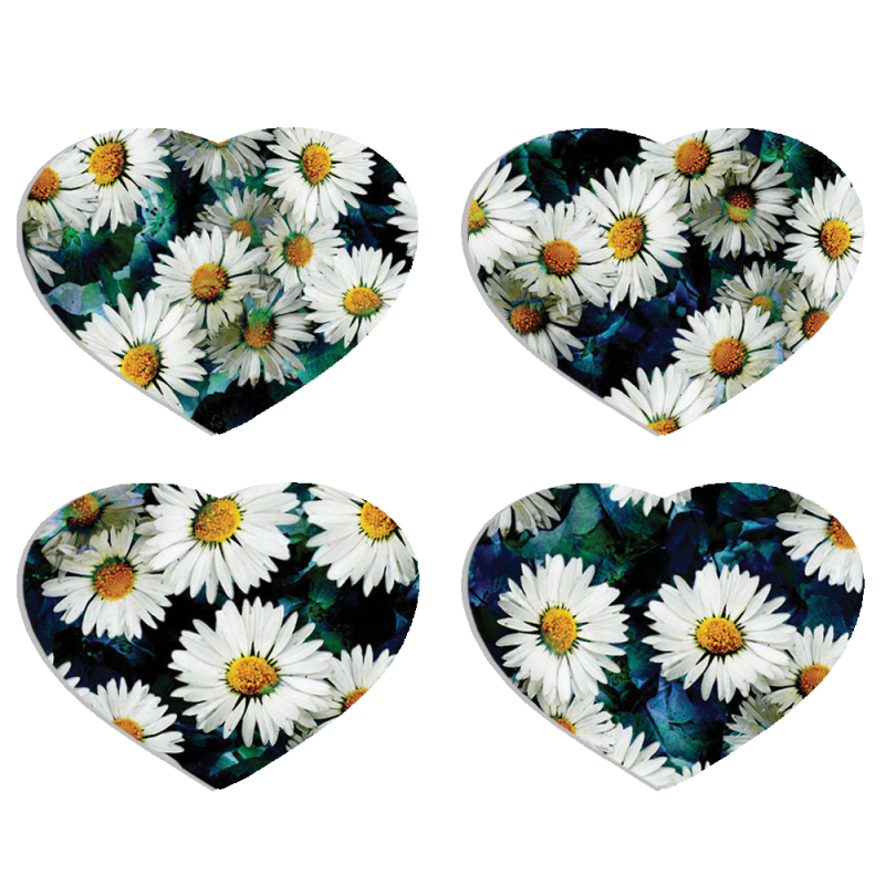 Магнитные фотопазлы Сердце 50 на 50 набор 4 штуки 