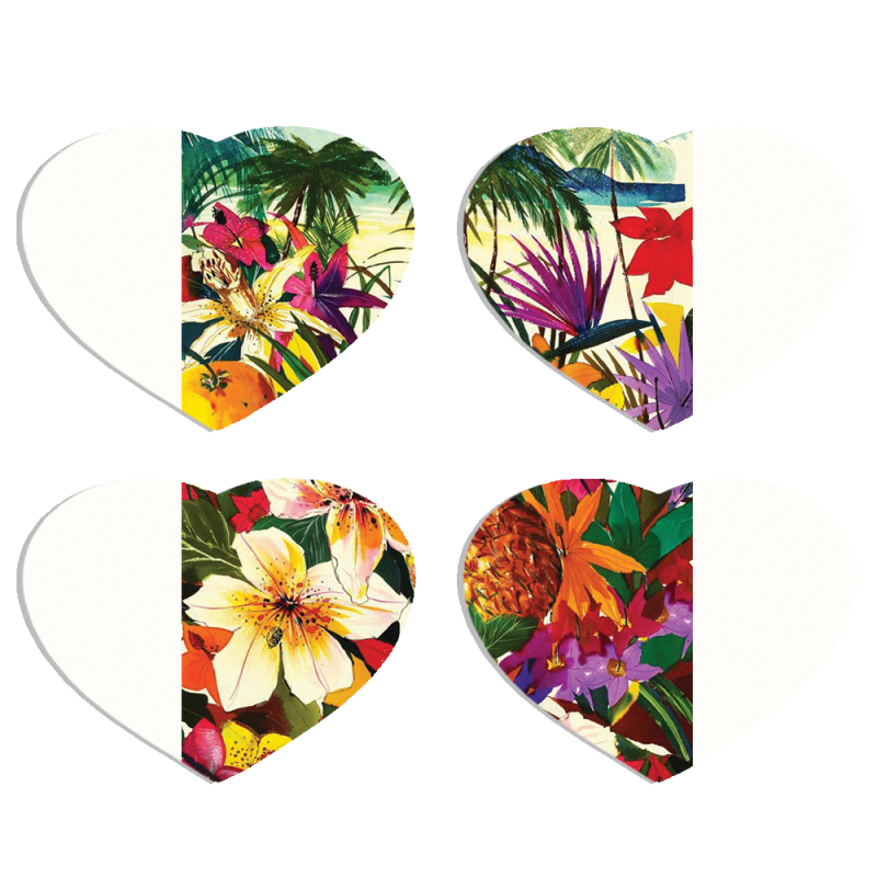 Магнитные фотопазлы Сердце 50 на 50 набор 4 штуки 
