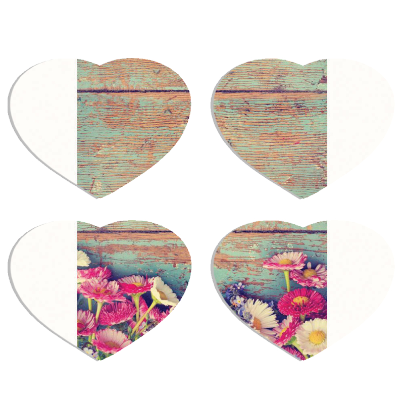 Магнитные фотопазлы Сердце 50 на 50 набор 4 штуки 