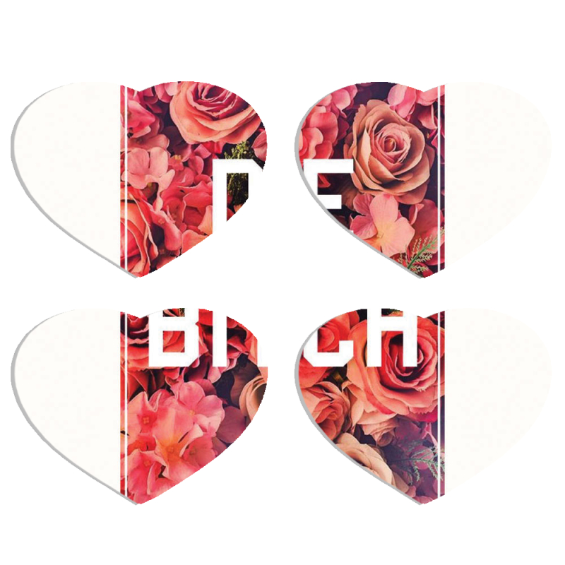 Магнитные фотопазлы Сердце 50 на 50 набор 4 штуки 
