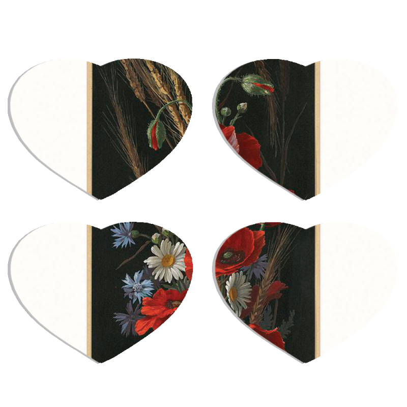 Магнитные фотопазлы Сердце 50 на 50 набор 4 штуки 