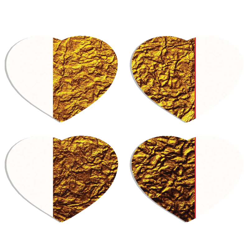 Магнитные фотопазлы Сердце 50 на 50 набор 4 штуки 