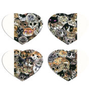 Магнитные фотопазлы Сердце 50 на 50 набор 4 штуки 