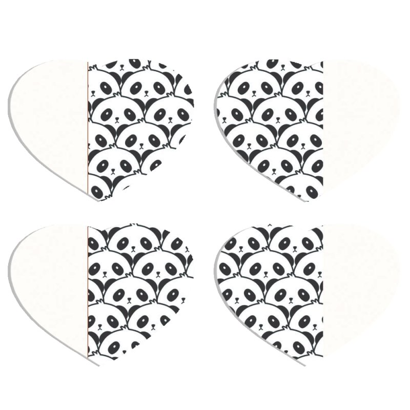 Магнитные фотопазлы Сердце 50 на 50 набор 4 штуки 