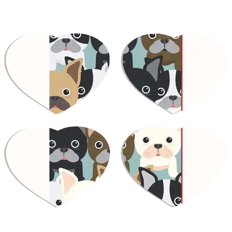 Магнитные фотопазлы Сердце 50 на 50 набор 4 штуки 