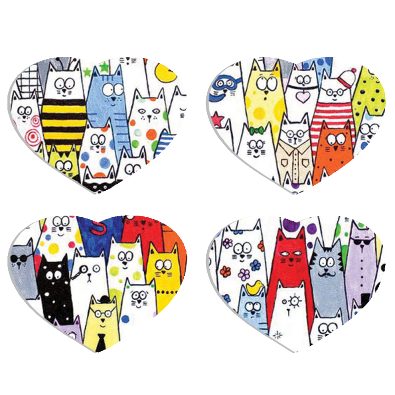 Магнитные фотопазлы Сердце 50 на 50 набор 4 штуки 