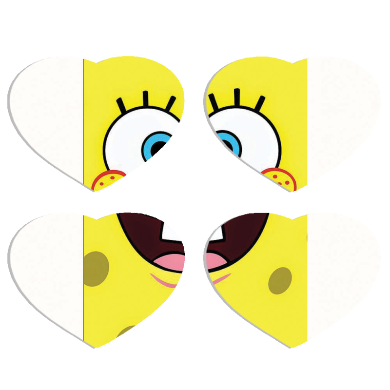 Магнитные фотопазлы Сердце 50 на 50 набор 4 штуки 