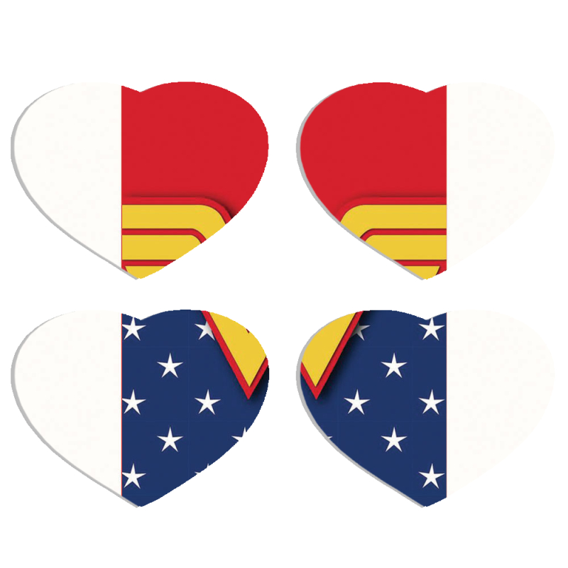 Магнитные фотопазлы Сердце 50 на 50 набор 4 штуки 