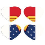 Магнитные фотопазлы Сердце 50 на 50 набор 4 штуки 