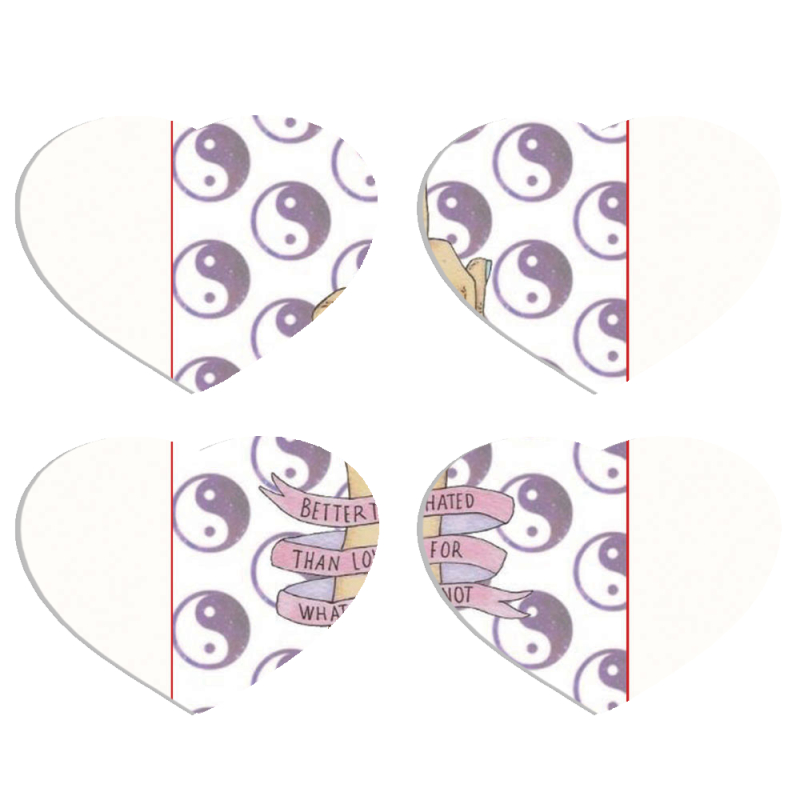 Магнитные фотопазлы Сердце 50 на 50 набор 4 штуки 